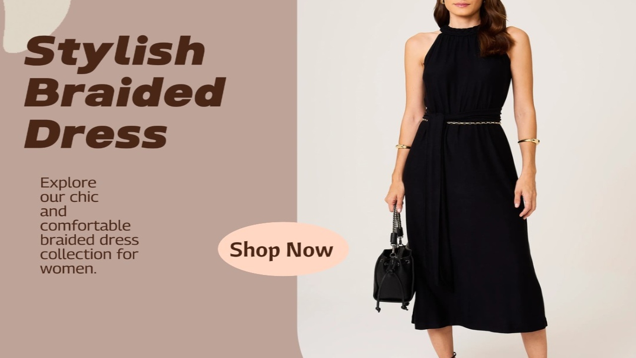 Elevate Your Look with Braided Womens Wide Dress