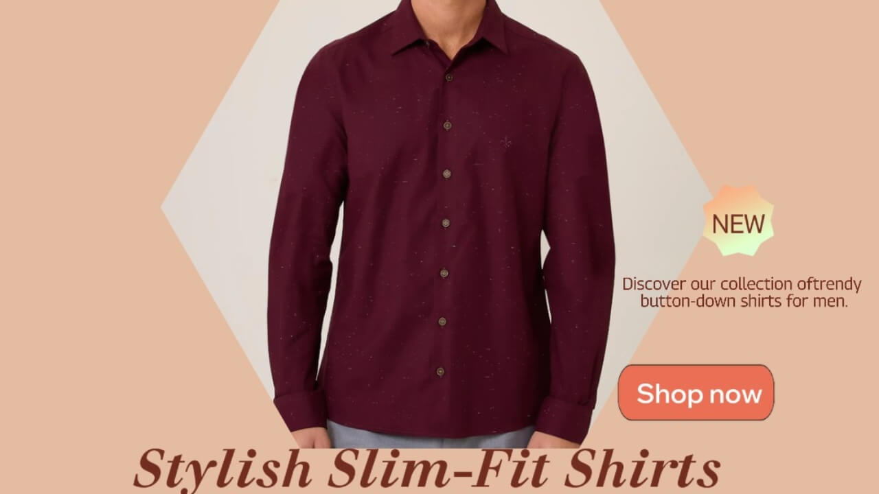 Elevate Your Look with Men’s Slim-Fit Button-Down Shirts
