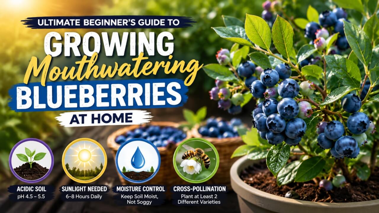 Ultimate Beginner’s Guide to Growing Mouthwatering Blueberries at Home